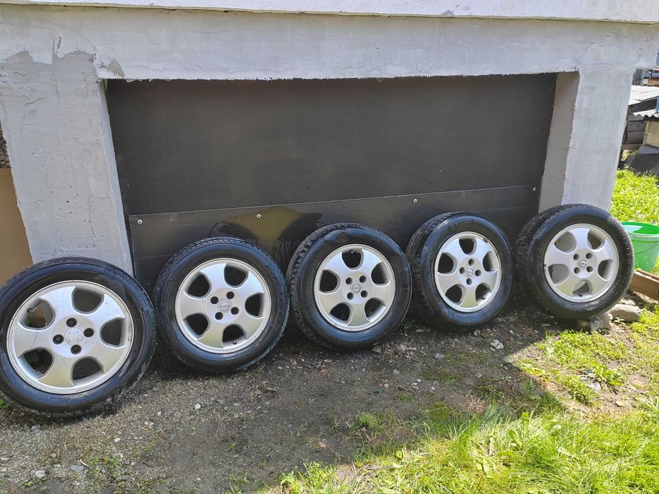 5 jante aluminiu opel astra cu tot cu anvelope si prezoane conice