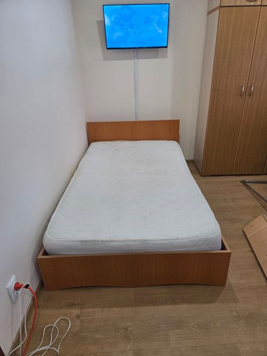 Pat cu saltea 200x120cm