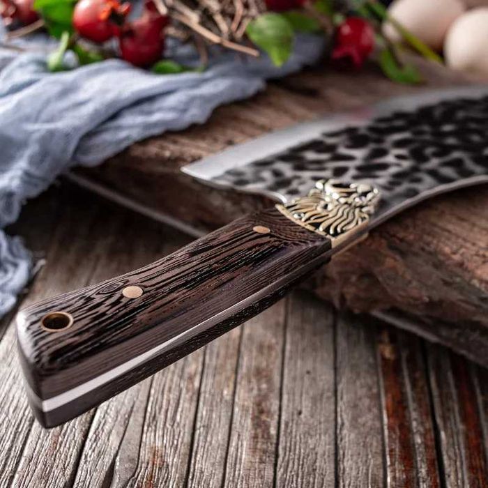 Сатър за месо и др. в комплект с кания ! FULL TANG !