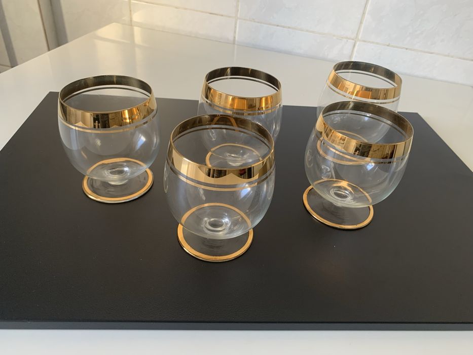 Vintage: pahare cognac Bohemia