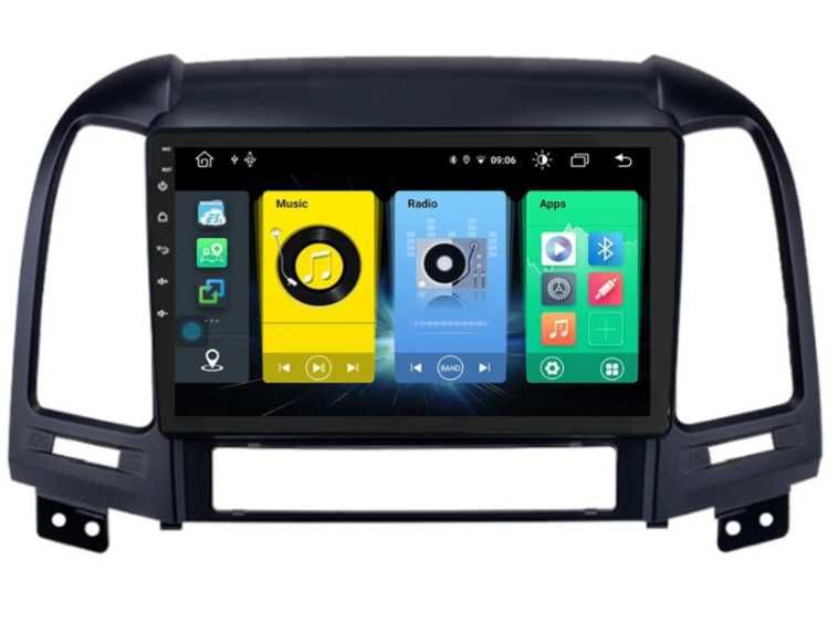 9-инчова мултимедия за HYUNDAI Santa Fe 2 (2006–2012) + подарък камера