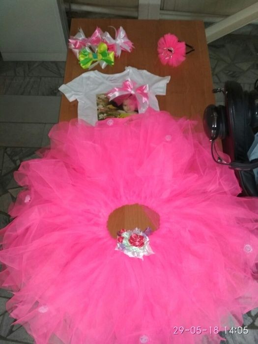 Комплект юбка туту и футболка на заказ