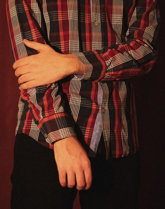 Нова Мъжка риза и кожен колан