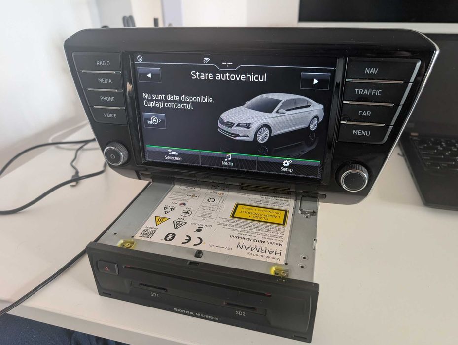 GPS Navigatie Radio Skoda Superb MIB2 High Harman  Kodiak Carplay Andr