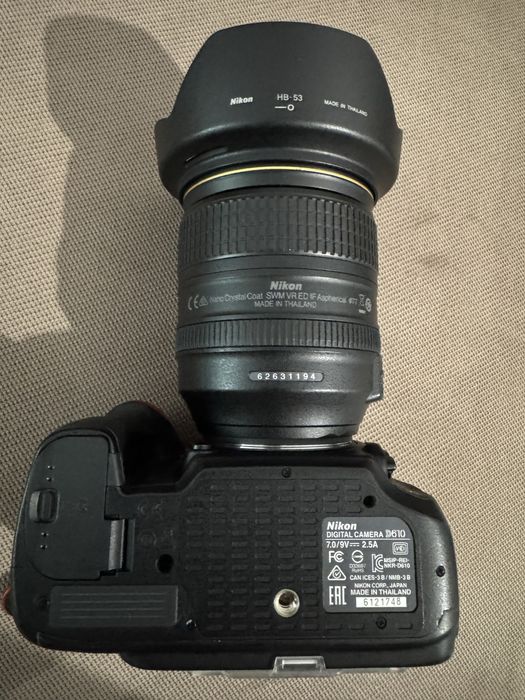 Aparat foto DSLR Nikon D610 Full Frame + Obiective Nikkor 24-120 f/4 si 50 f/1.8D - 11.000 de cadre