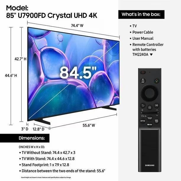 75 dyum Samsung Original TV Full 2025