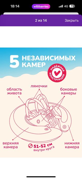Swimtrainer надувной круг для плавания