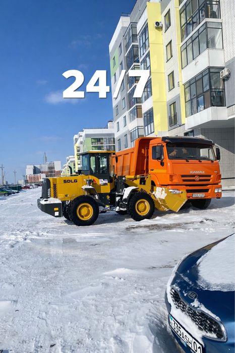 Погрузчик 2–3 куб + КамАЗ | Уборка снега | 24/7
