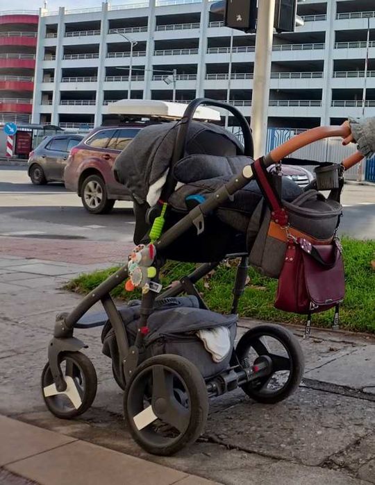 Бебешка количка 3в1  и столче за кола 0-13 кг - MONTE CARBON DELUXE (+