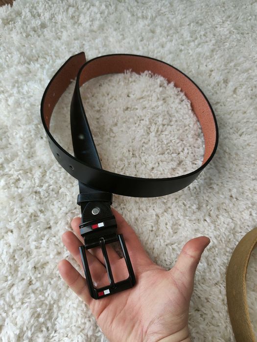 Curea Bărbați Piele Ecologica Premium neagra, Curea Tommy