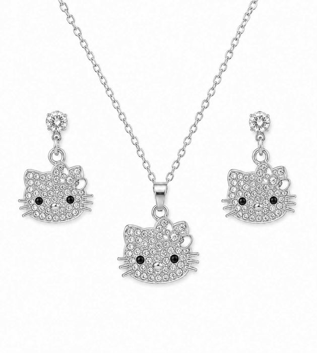 Комплект колие и обеци Hello Kitty