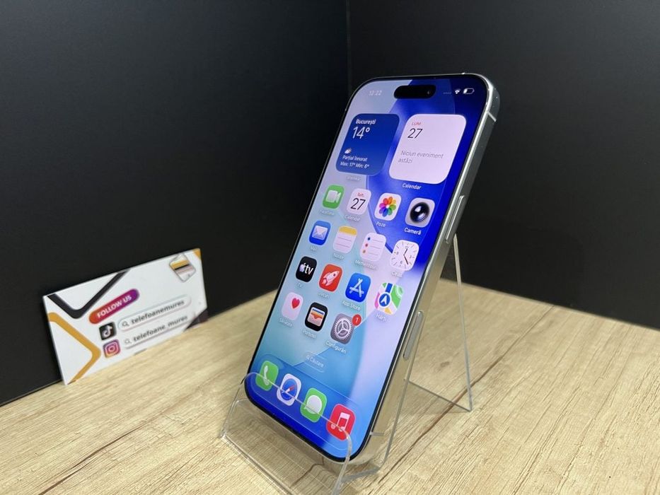 Iphone 16 Pro 128Gb White Titanium Second-Hand Foarte Bun 3 ani garanț
