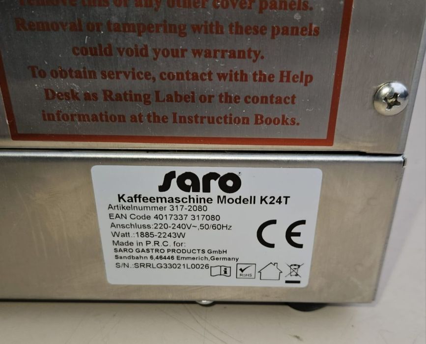 Saromika K24T masina cafea profesionala tip Horeca
