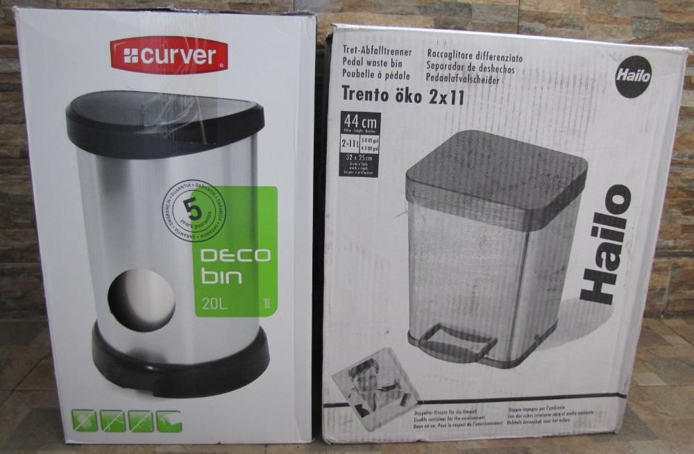 Нови Кошчета за отпадъци: Curver, 20л; HAILO Trento 0622-110, 2 x 11 л