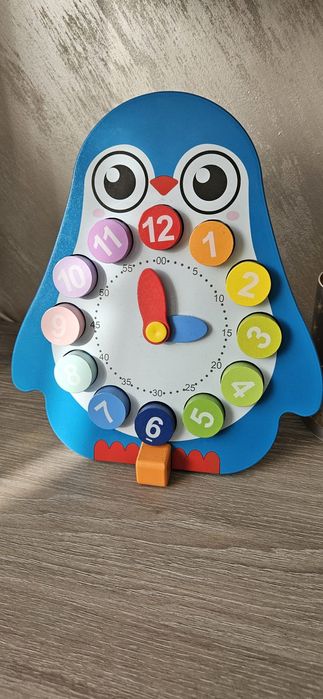 Ceas din lemn - jucarie