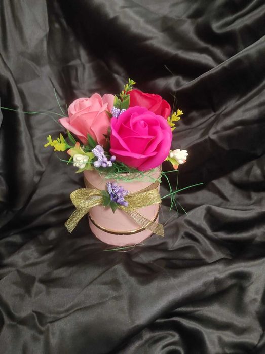 Букет от сапунени цветя