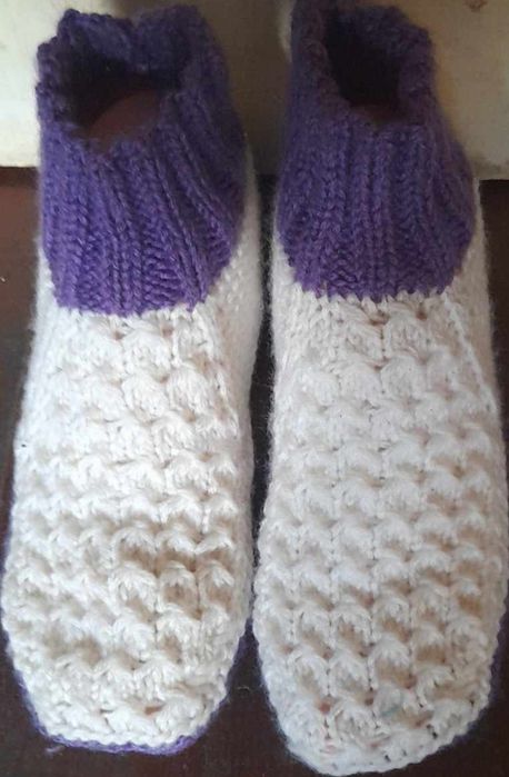 Ръчно плетени дамски терлици