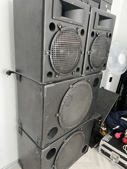 Комплект пасивни баси 18" 2бр пасивни топове 2бр 12" стъпало и мишпулт