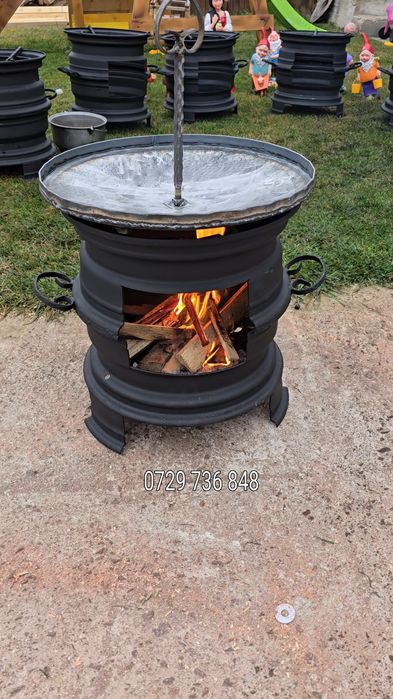 Ceaune  din fontă 7-11-16 L  disc gratar pirostrie