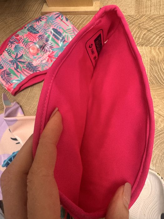 Lot bazin/ piscina costum baie ochelari casca aripiate