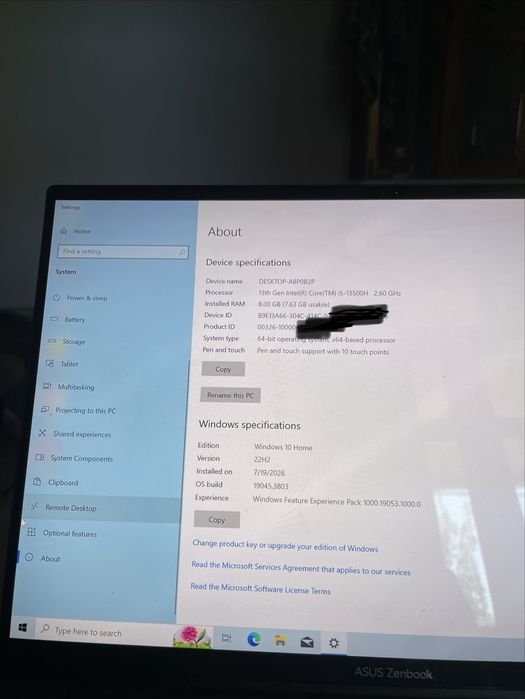 Asus zenbook 14 A