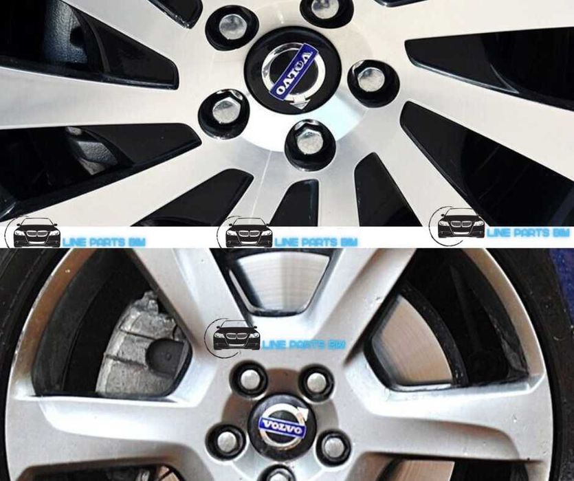 Set 4 Embleme Jante Volvo 64mm Diferite Culori, Capace Roti VOLVO NOI