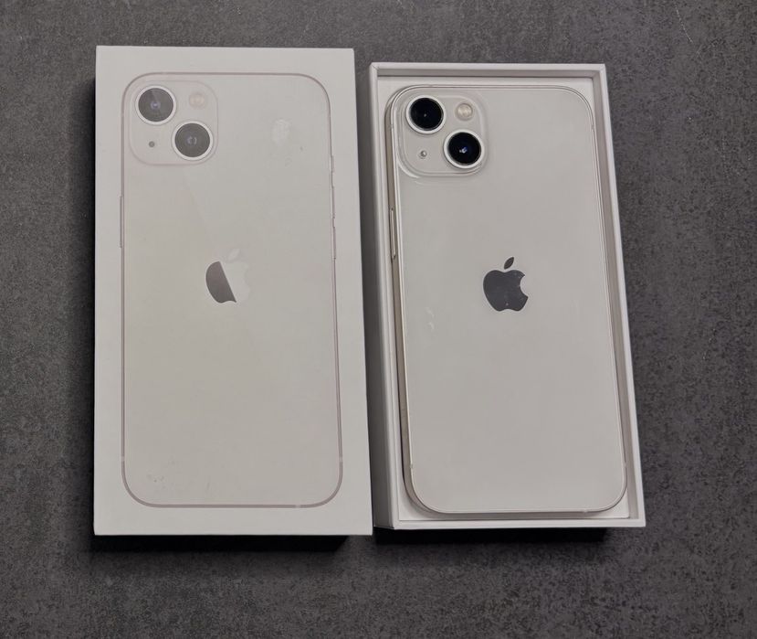Apple iPhone 13, 128GB, Starlight + 5 калъфа подарък