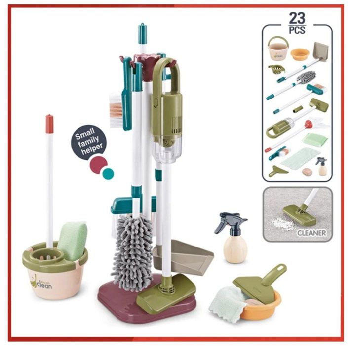 Детский набор для уборки, комплект для ролевых игр