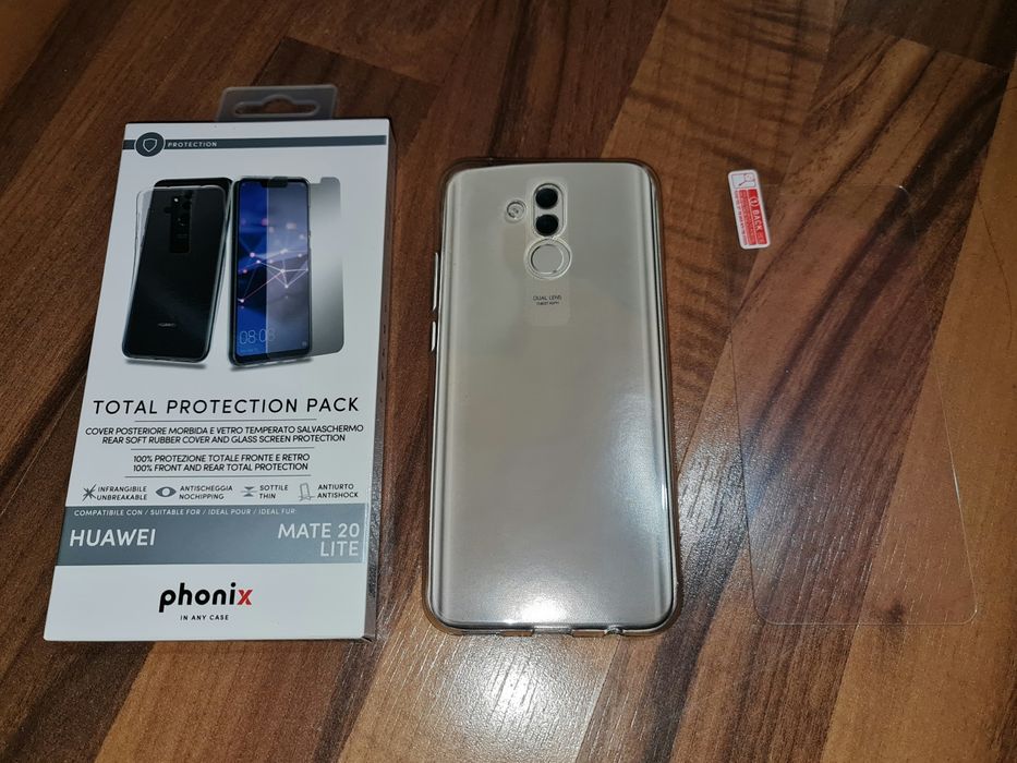 Husa silicon + folie display originala Phonix Huawei Mate 20 Lite