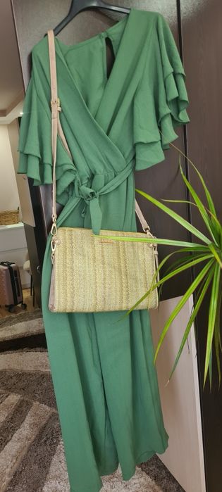 Чанта DOCA в светло зелено