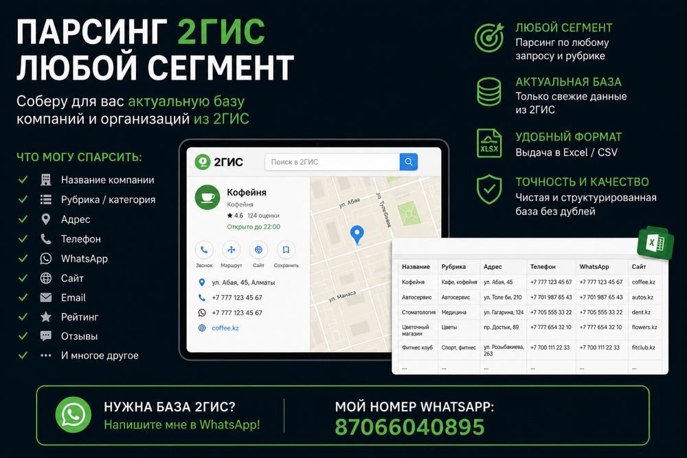 База 2Гис парсинг базы