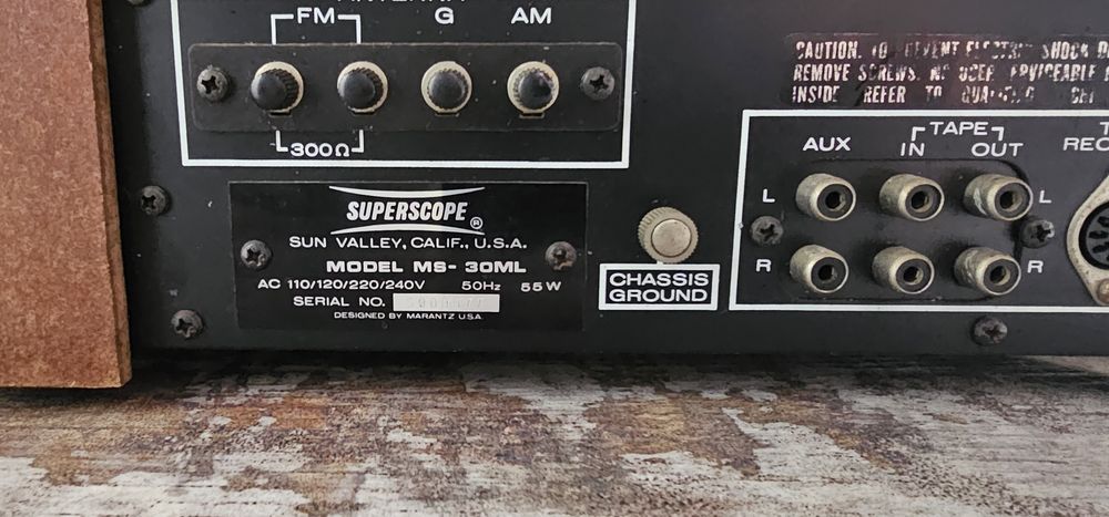 Receiver marantz superscope ms 30ml