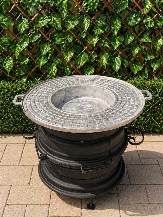 Set sobă din jantă + disc grătar aluminiu 60 cm – 399 lei