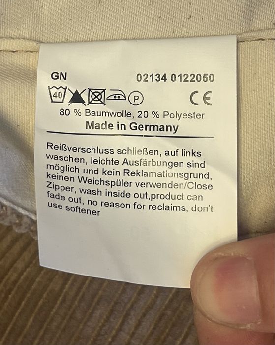 Pantaloni barbati/munca/raiati/noi cu eticheta FHB marimea L