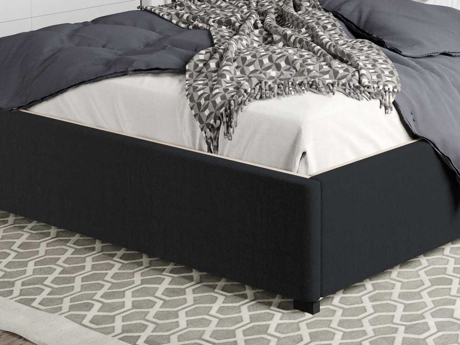 Pat Tapitat Rivo Negru Falcone 14 - somiera rabatabila+lada depozitare