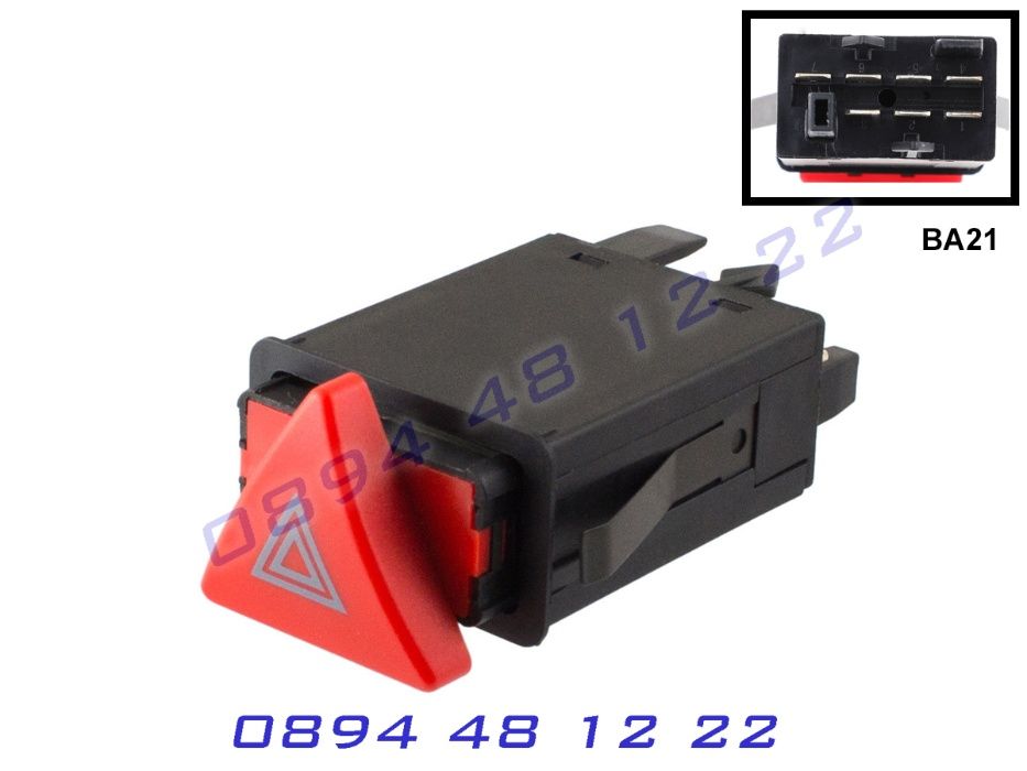 Бутон Копче Реле Аварийни Светлини Audi Ауди А3 A3 96-01 Мигачи