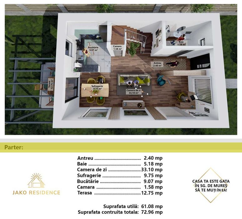 Casă în roșu de vânzare – locul ideal pentru a-ți construi visul!