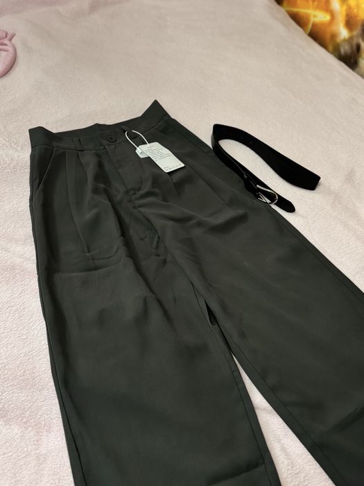 Классические летние серые брюки