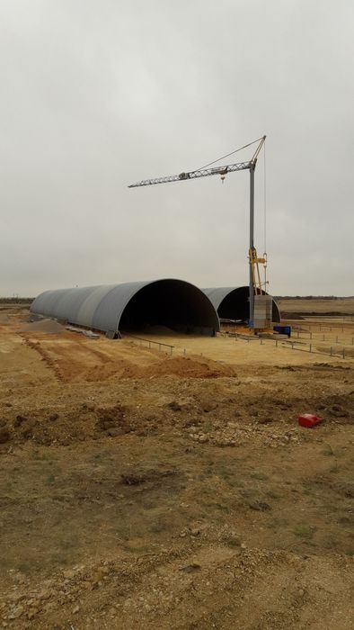 Ангар Бескаркасный строительство