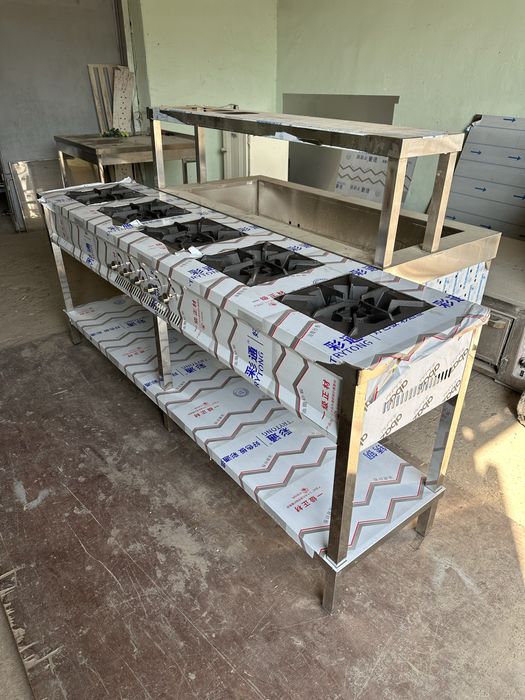 Газ плита из нержавейки поднимаем заказ