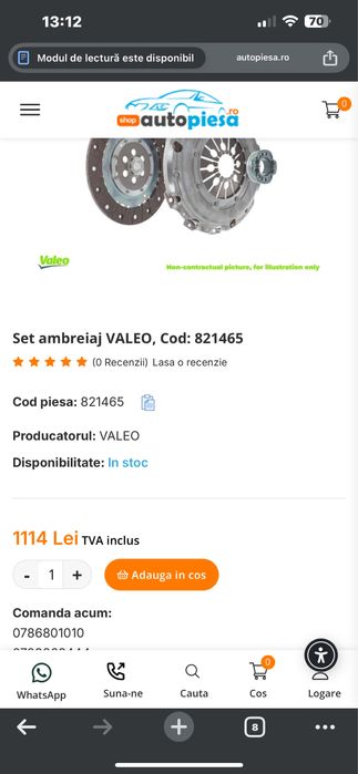Kit ambreiaj Valeo 1.9 jtd