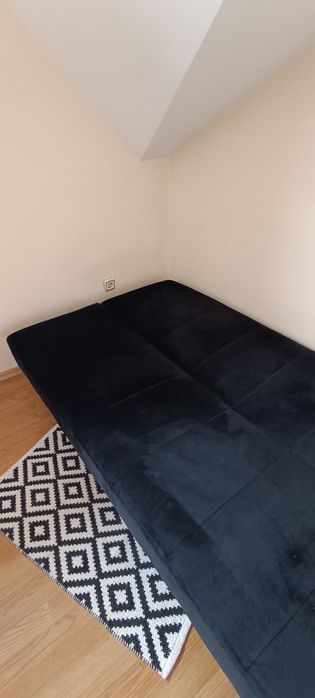 Диван клик-клак черен 110х190 см