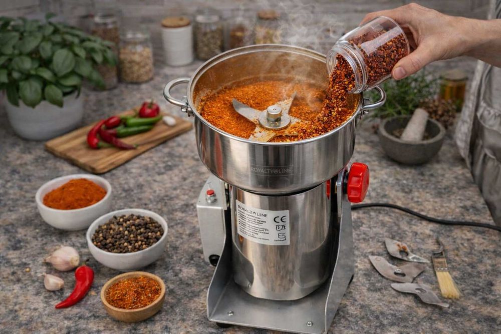 Rasnita electrica inox 250g 1200W pentru cereale si condimente