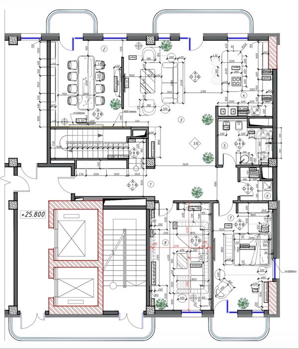 Срочно продаётся просторная 8-комнатная квартира с 2 машино-местами!