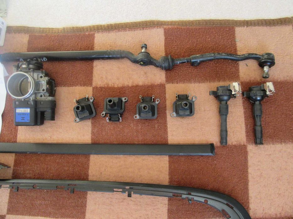 BMW E38  бобини, педал, помпа, датчик парктроник, кормилни щанги