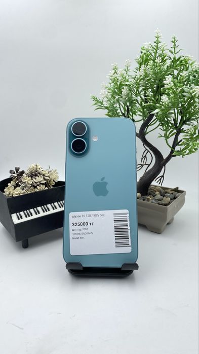 IPhone 16 128/98% box.  Айфон 16 128/98%
