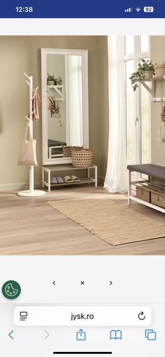 Oglinda rama lemn alb 180X78 cm nou