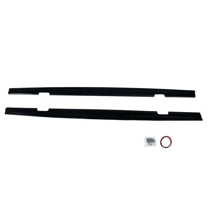 Добавка за прагове за BMW E92 M Performance - черен гланц