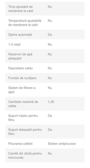 Cafetiere Tefal Subito Mug, 1000W, functie o cana sau 10 cesti cafea.