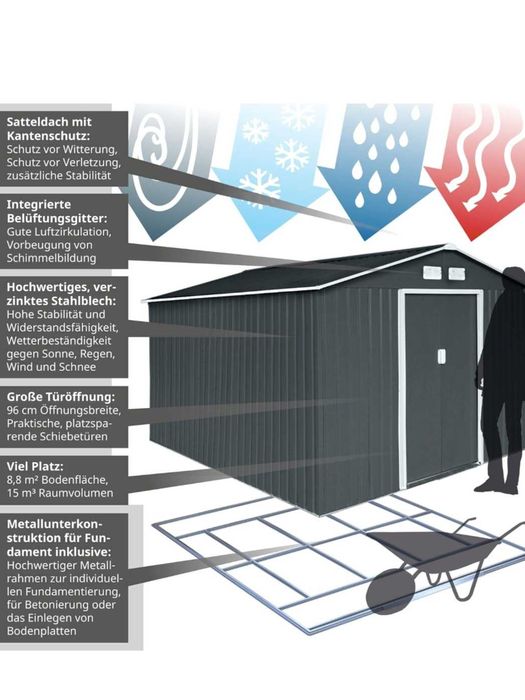 Нова градинска къщичка XXXL